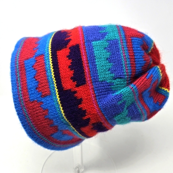 PATAGONIA CAPILENE FLEECE LINED COLORFUL KNITWEAR BEANIE HAT CAP UNISEX OS COZY - Picture 1 of 8